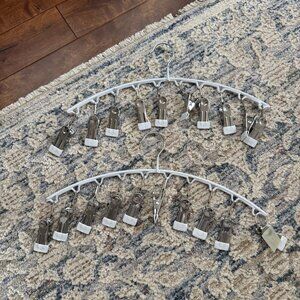 Legging Organizer Hangers – 2 Pack with 10 Clips Each (Like New)